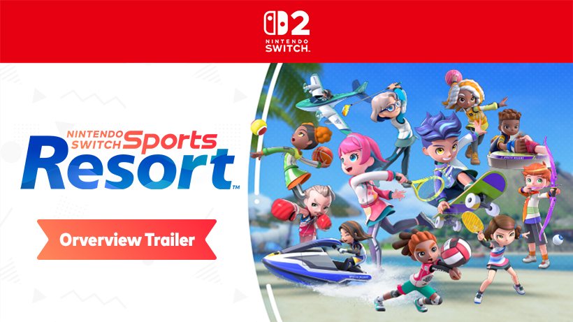 Imagen oficial del tráiler general de Nintendo Switch Sports Resort