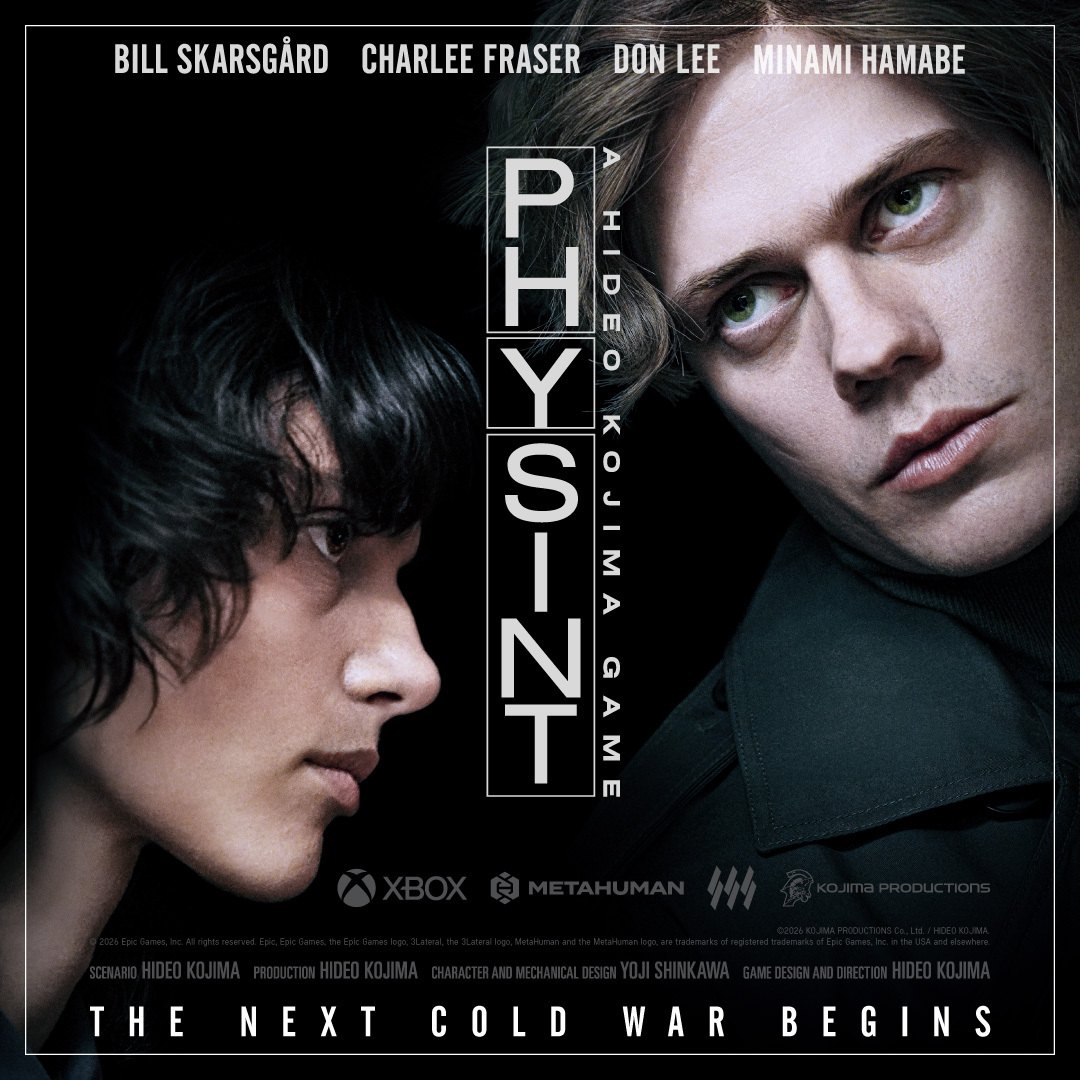 Póster oficial de PHYSINT con Bill Skarsgård y Charlee Fraser