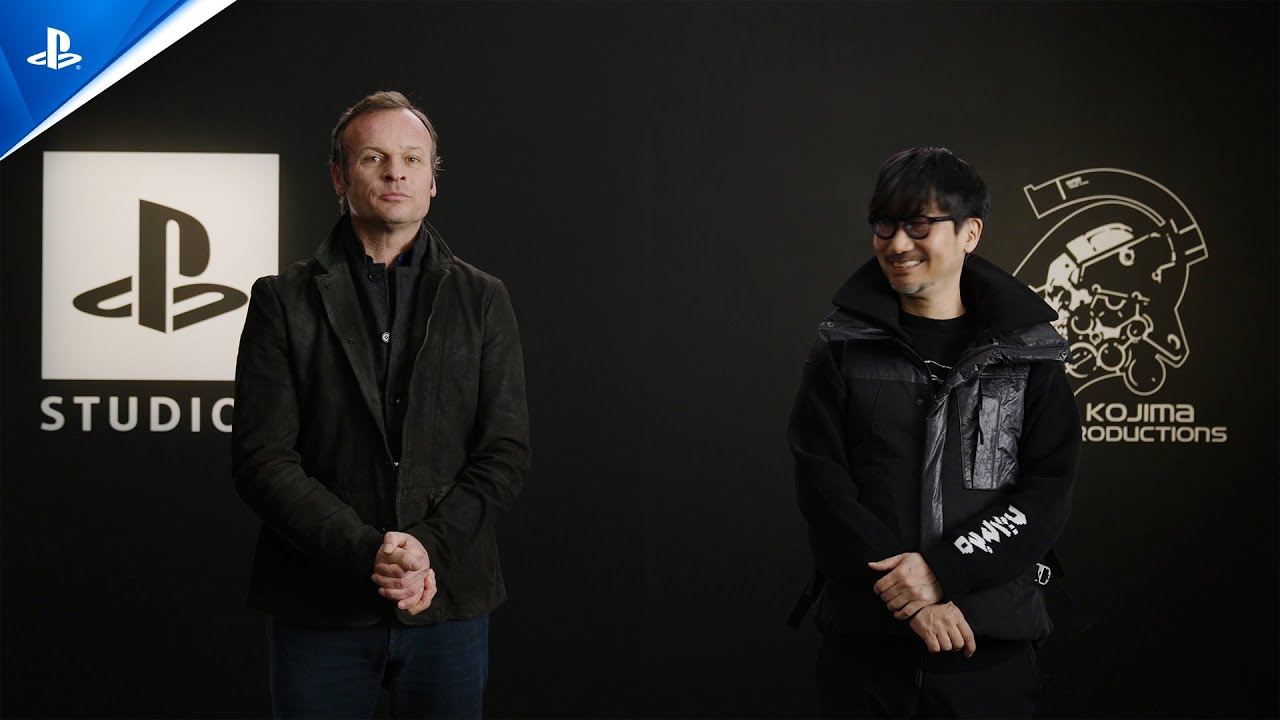 Hermen Hulst y Hideo Kojima durante el anuncio original de PHYSINT en 2024