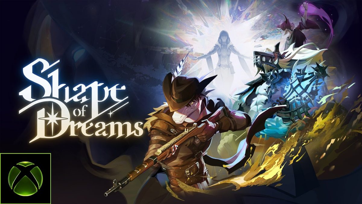 Personajes de Shape of Dreams luchan contra enemigos en un escenario fantástico visto desde arriba
